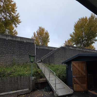 Slopen houten schuurtje