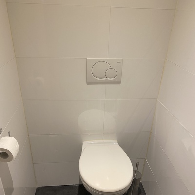 Inbouwframe toilet vervangen
