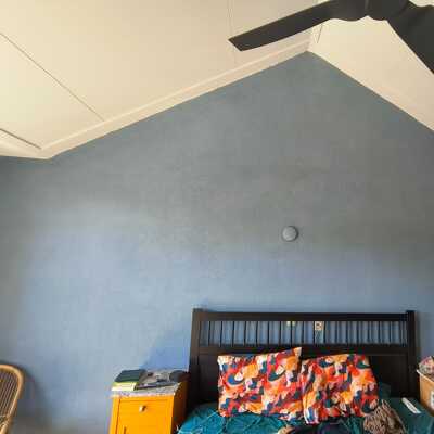 Stucwerk slaapkamer 24 m2