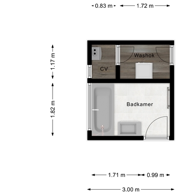 1 Badkamer renoveren/uitbouwen, 1 badkamer bijbouwen