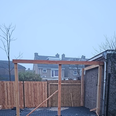Tuinhuis afmaken van hout