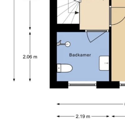 Wand en vloer opnieuw betegelen, badkamermeubel plaatsen en douchecabine plaatsen