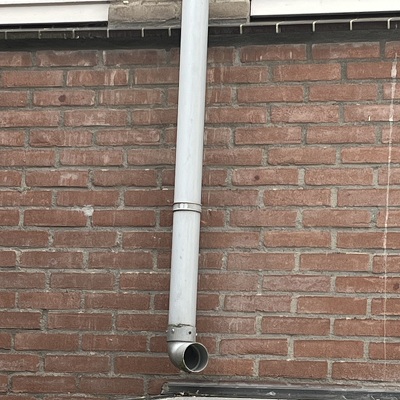 Deregenpijp van achtertuin verlengen 