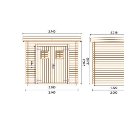 IN elkaar zetten bouwpakket tuinschuur